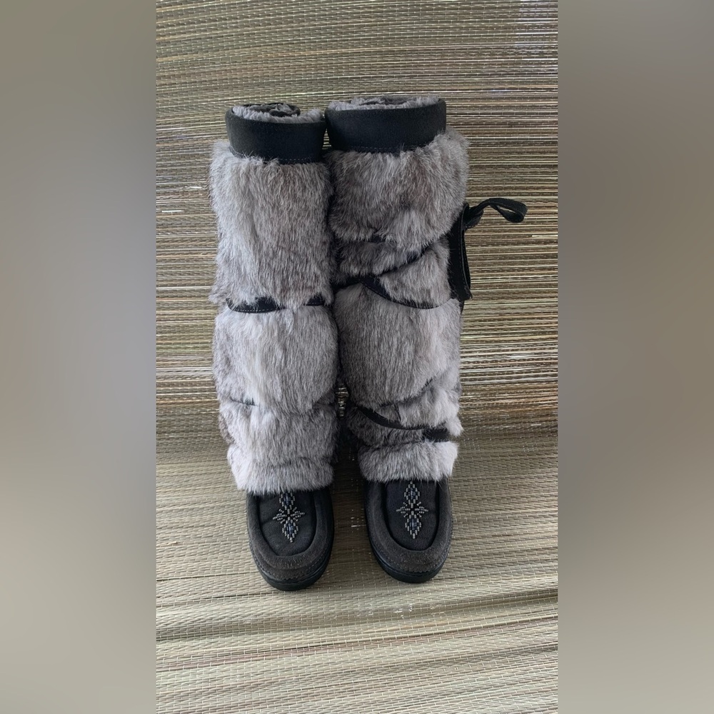 MANITOBA MUKLUK TALL WRAP BOOTS WOMENS SIZE 6